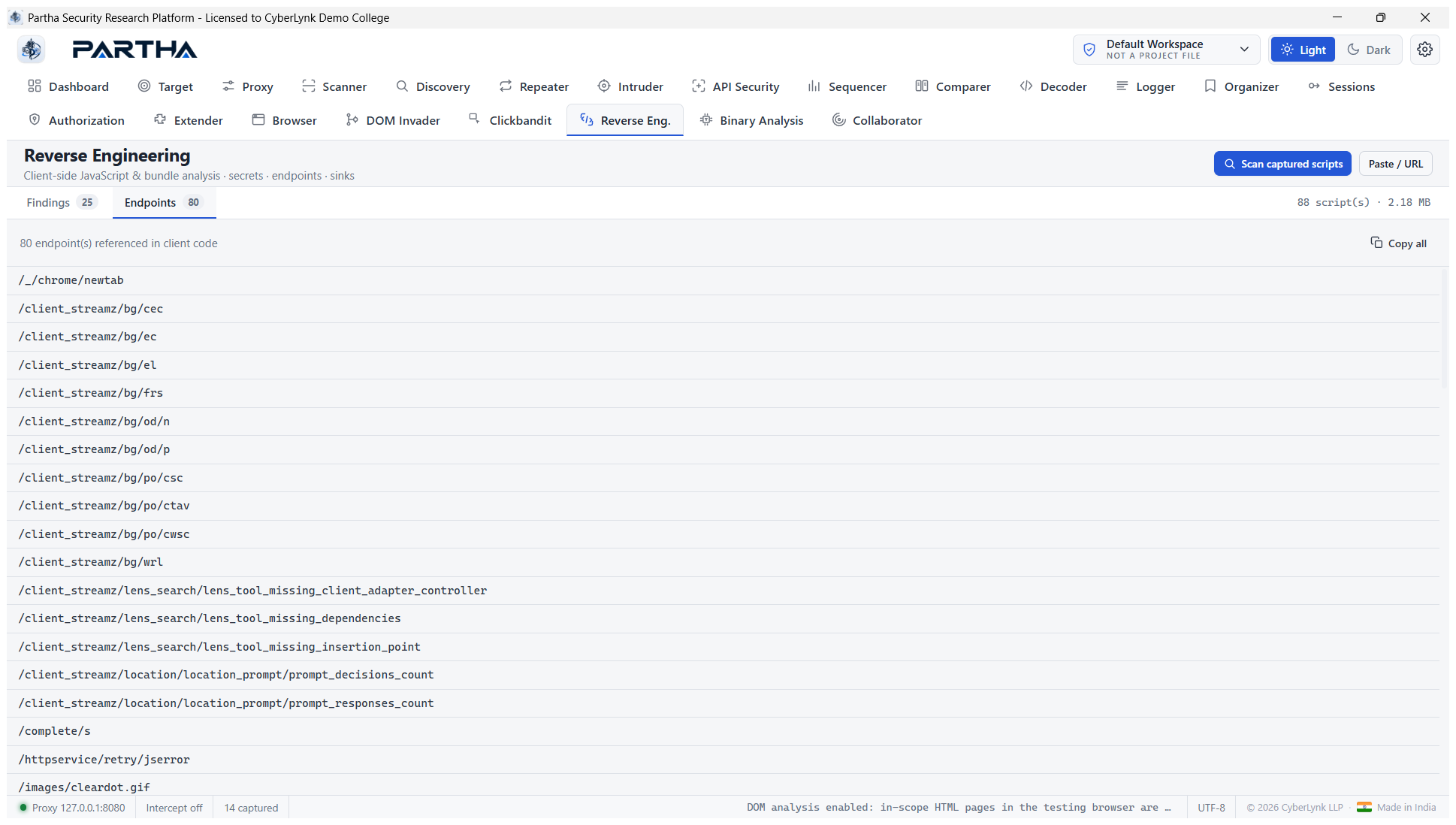 Reverse Engineering endpoints