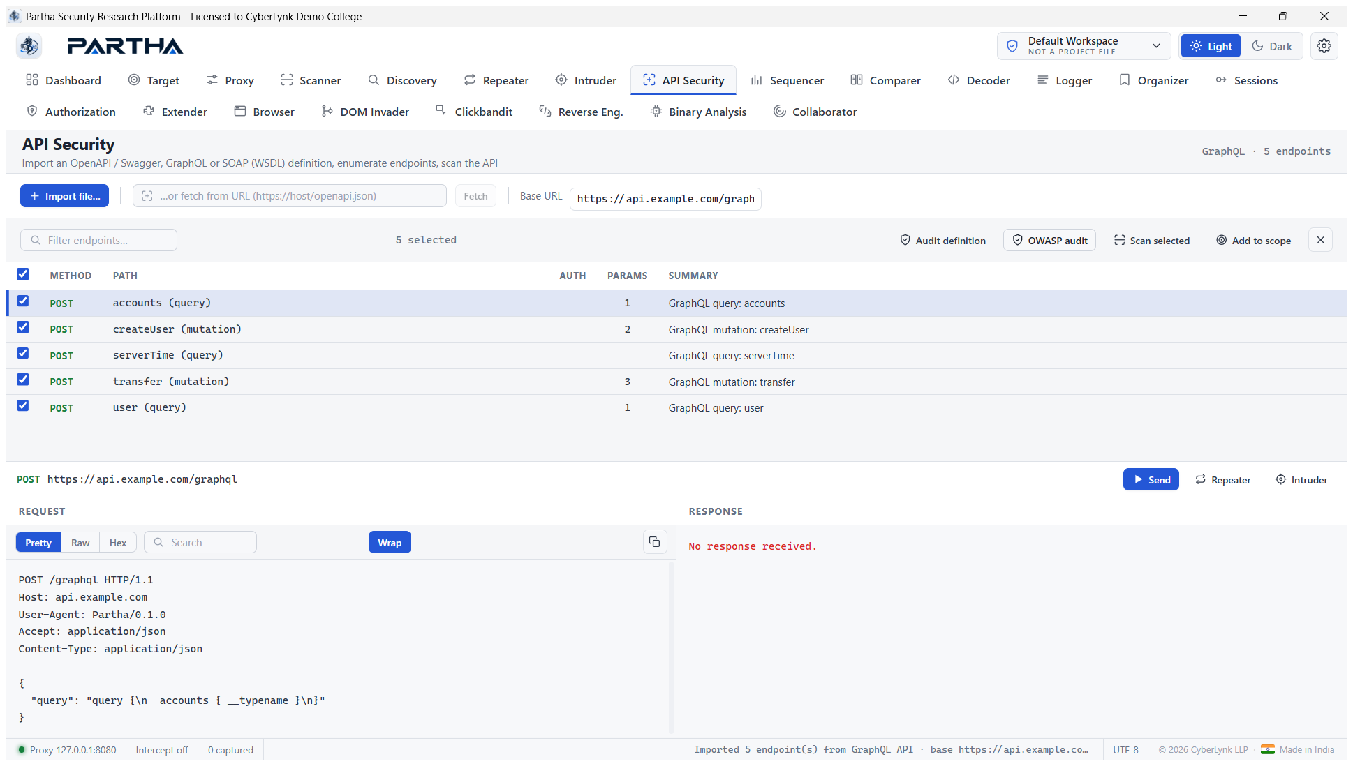 GraphQL schema enumerated